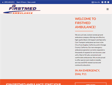 Tablet Screenshot of firstmedambulance.com